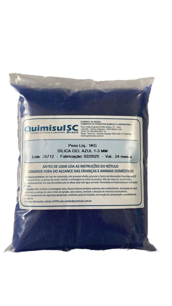 Sílica Gel Azul 1-3 Mm - 500G