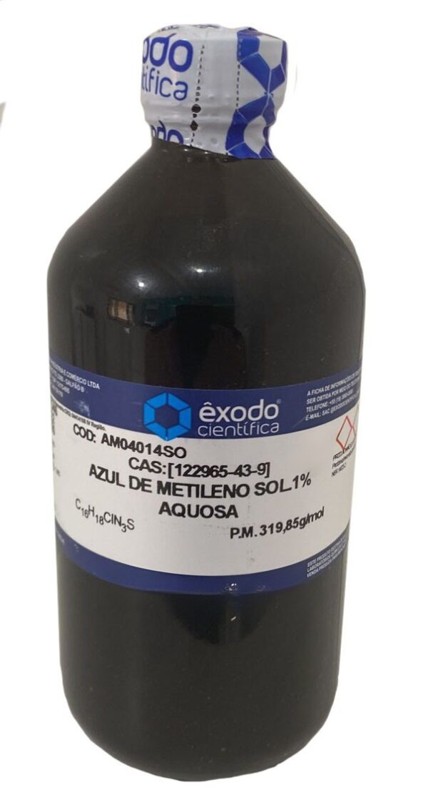 Azul De Metileno Solução 1% Aquosa - 100Ml