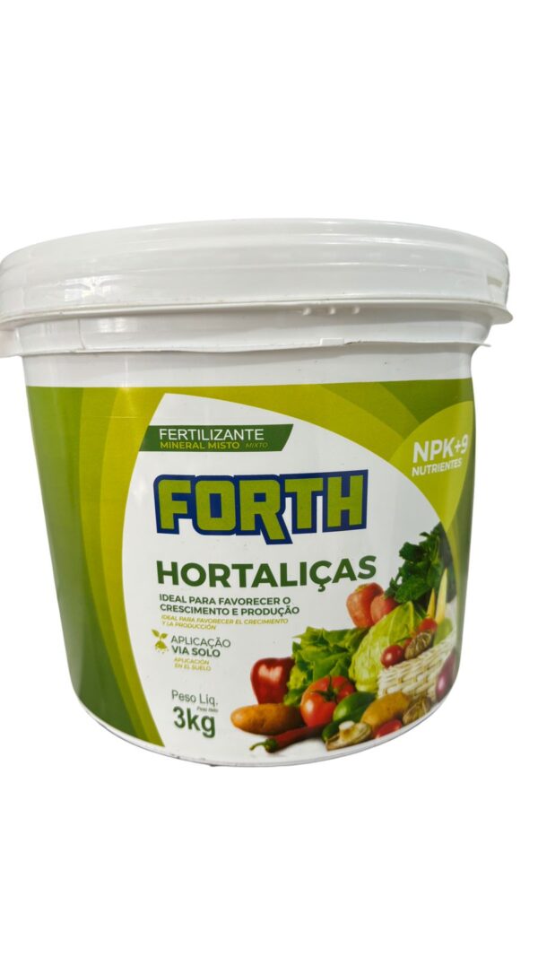 Fertilizante Adubo Forth Hortaliças 3 Kg - Balde