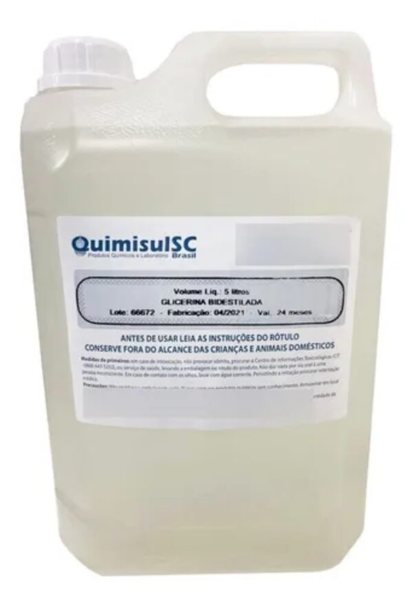 Glicerina Bidestilada Vegetal 5 Litros