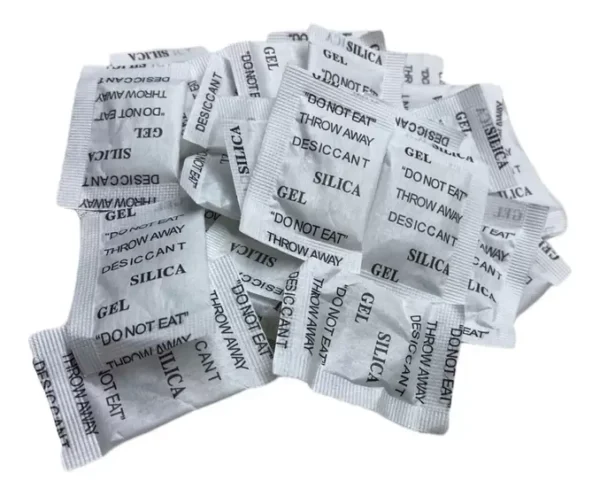 Silica Gel Sache Pacote Com 100 Dessecante Antimofo Desumidificador