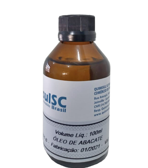 Óleo De Abacate 100% Vegetal - 100Ml
